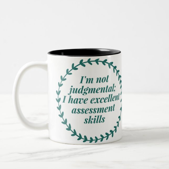 Excellent Assessment Skills- Social Work Humor Mug (Left)