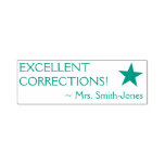[ Thumbnail: "Excellent Corrections!" Teacher Rubber Stamp ]