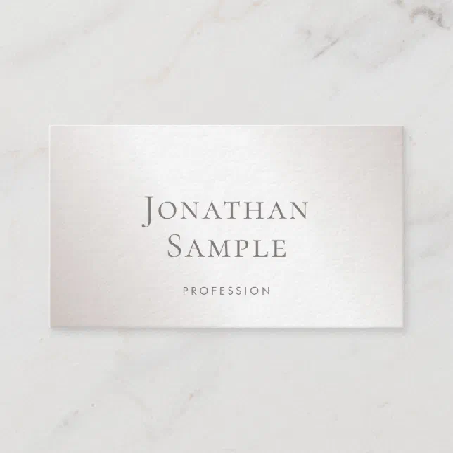 Excellent Creative Minimalist Design Modern Luxury Business Card | Zazzle