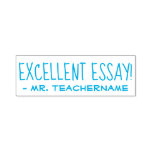 [ Thumbnail: "Excellent Essay!" + Teacher Name Rubber Stamp ]