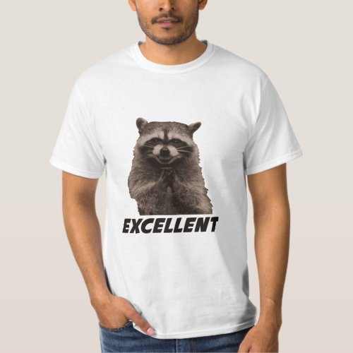 Excellent Evil Plotting Raccoon  T_Shirt