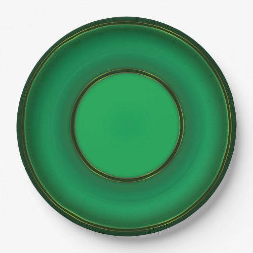 Excellent green paper plates royal color