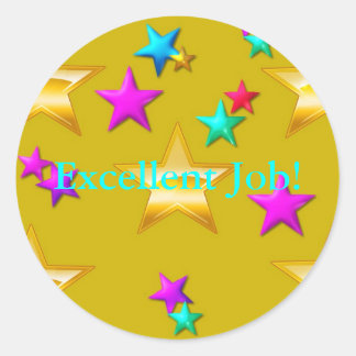 Excellent Job Stickers | Zazzle