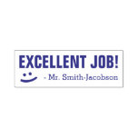 [ Thumbnail: "Excellent Job!" + Smiling Face Teacher Stamp ]