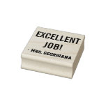 [ Thumbnail: "Excellent Job!" + Teacher Name Rubber Stamp ]