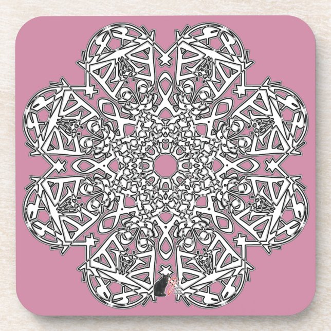 Excellent Octa Glyph Dawn Coaster (Front)