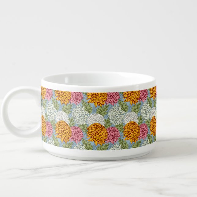 Excellent pattern with chrysanthemums bowl (Right)