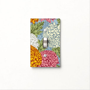 Excellent pattern with chrysanthemums light switch cover