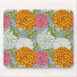 Excellent pattern with chrysanthemums mouse pad