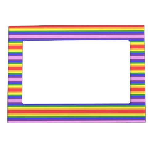 Excellent quality Rainbow Stripe Bright Colors Magnetic Frame