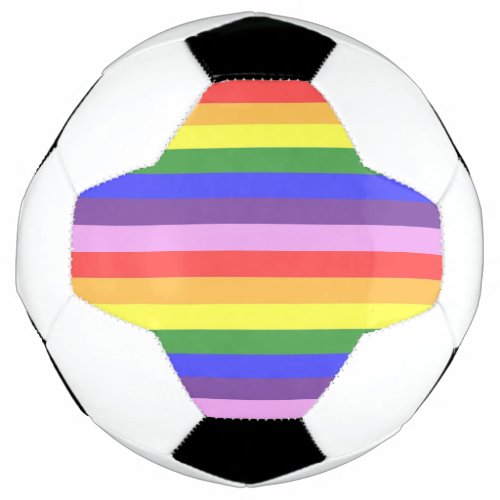 Excellent quality Rainbow Stripe Bright Colors Soccer Ball