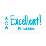 [ Thumbnail: "Excellent!" School Teacher Rubber Stamp ]