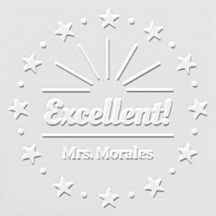 Excellent Seal Teacher Stamp Custom Embosser