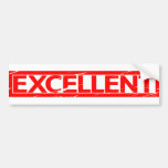 Excellent Stamp Bumper Sticker