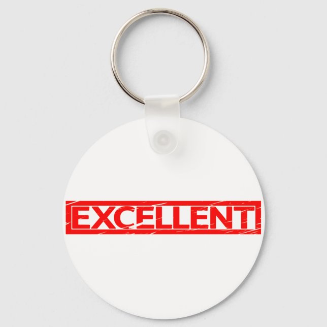 Excellent Stamp Keychain (Front)