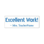 [ Thumbnail: "Excellent Work!" Teacher Rubber Stamp ]
