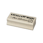 [ Thumbnail: "Excellent Work!" + Teacher's Name Rubber Stamp ]