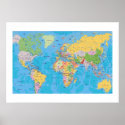 World map poster