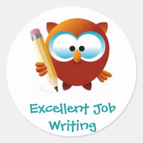 Excellent Writing or Printing Reward Stickers