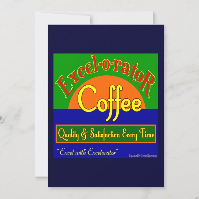 Excelorator Coffee Custom Invitation Template (Front)