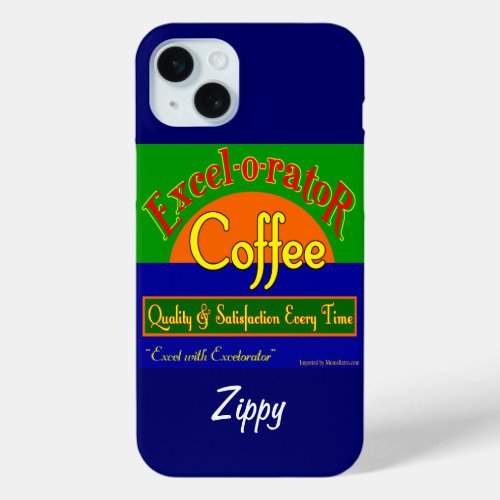 Excelorator Coffee Funny Retro Art iPhone Case