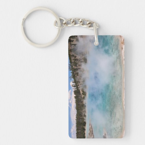 Excelsior Geyser Crater Yellowstone National Park Keychain