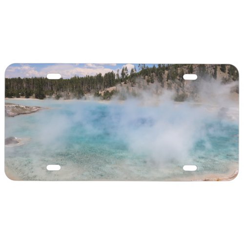 Excelsior Geyser Crater Yellowstone National Park License Plate