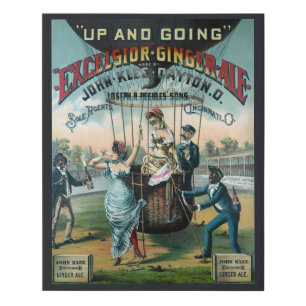 Excelsior Ginger Ale Faux Canvas Print