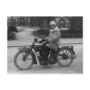 Excelsior motorcycle two-cylinder Vintage photo Postcard