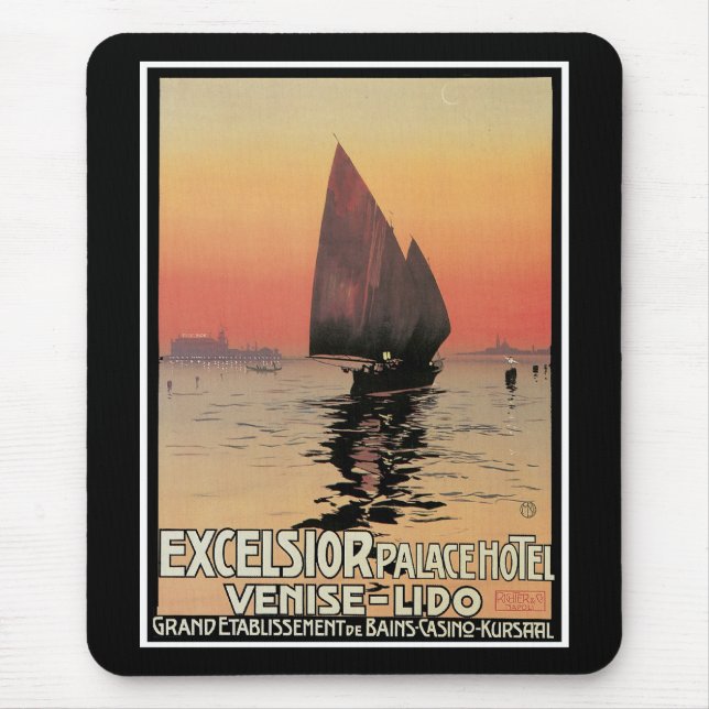 Excelsior Palace Hotel: Venise-Lido Mouse Pad (Front)