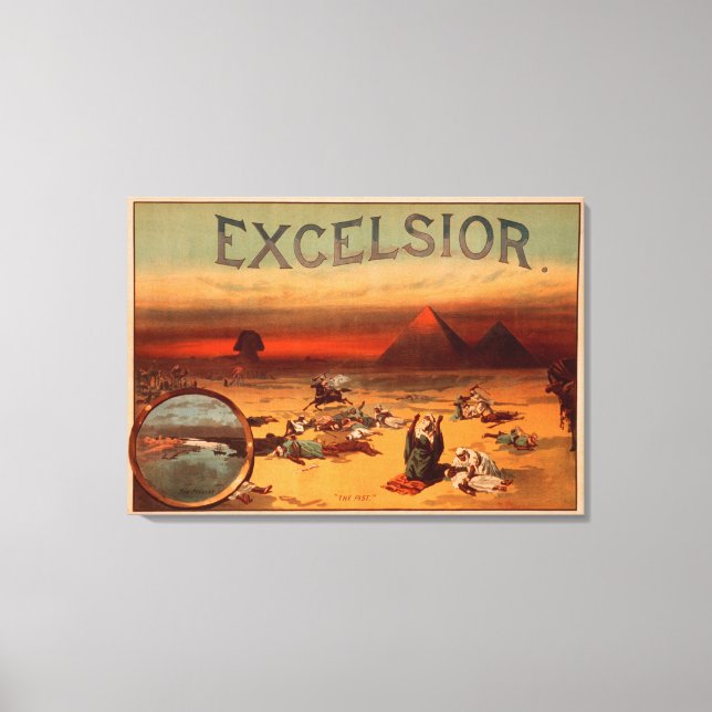 Excelsior Theatrical Play Poster #2 Canvas Print (Front)