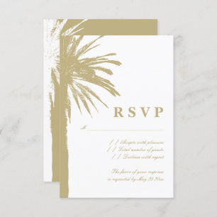 Exceptional beach wedding RSVP response cards