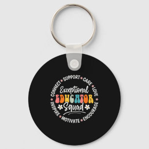 Exceptional Educator Squad Appreciation Week Back  Keychain