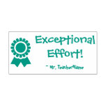 [ Thumbnail: "Exceptional Effort!" School Teacher Rubber Stamp ]