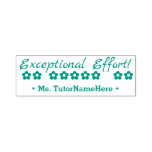 [ Thumbnail: "Exceptional Effort!" Teacher Rubber Stamp ]