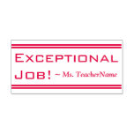 [ Thumbnail: "Exceptional Job!" + Tutor Name Rubber Stamp ]