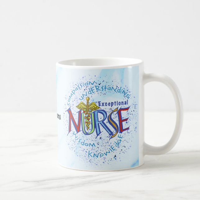 Exceptional nurse motto  coffee mug (Right)