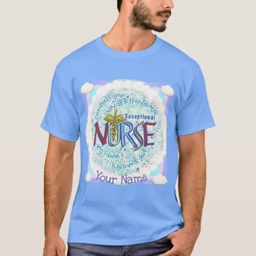 Exceptional Nurse Motto custom name T_Shirt