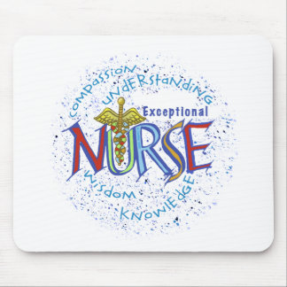 Exceptional nurse motto mouse pad