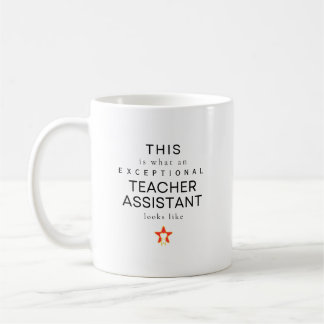 Exceptional Teacher Assistant Personalized Name Coffee Mug