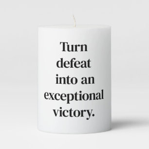 Exceptional Victory Pillar Candle