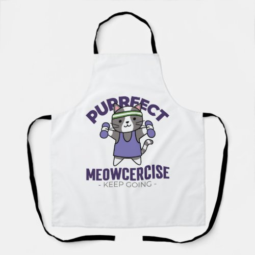 Excercice Meowcercise Classic T_Shirt Apron
