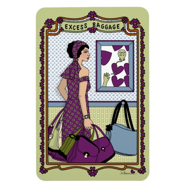 Excess Baggage_A_4x6 Refrigerator Magnet (Vertical)