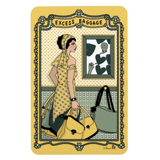 Excess Baggage_C_4x6 Refrigerator Magnet (Vertical)