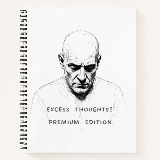 Excess Thoughts? Premium Edition Notebook (Front)