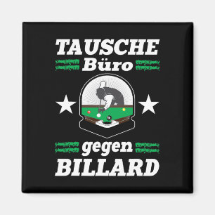 Exchange Office Against Billiards Funny Snooker Po Magnet