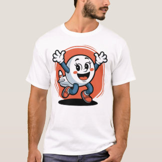 Excited Airplane on Jacks – Fun Aviation Cartoon  T-Shirt