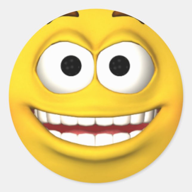 Excited Face Sticker (Front)