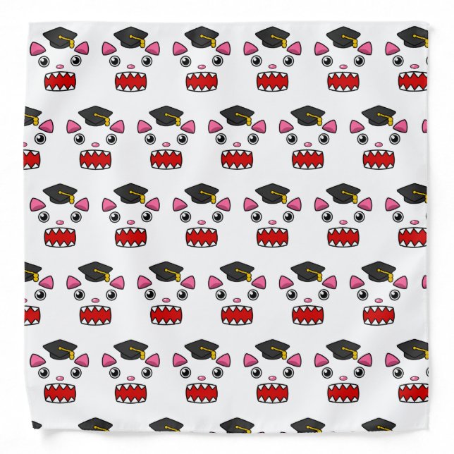 Excited Graduation Cat Bandana (Front)