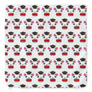 Excited Graduation Cat Bandana